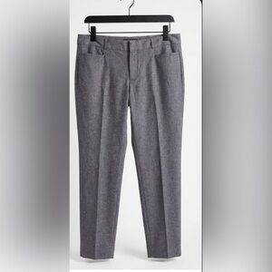 Banana Republic Sloan Fit Pants Grey Geometric Print Size 10L (Long) Ankle